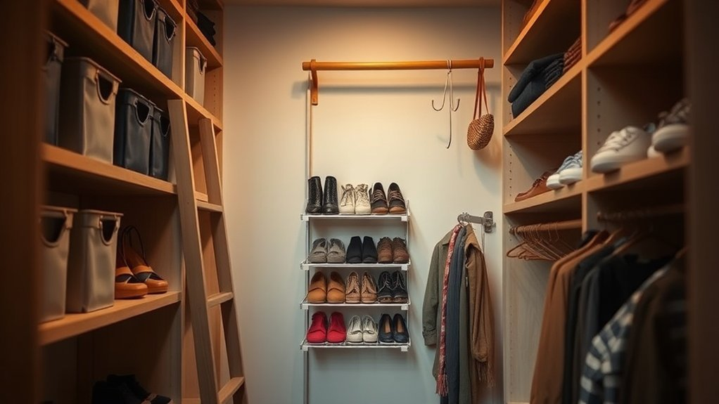 vertical storage maximizes space