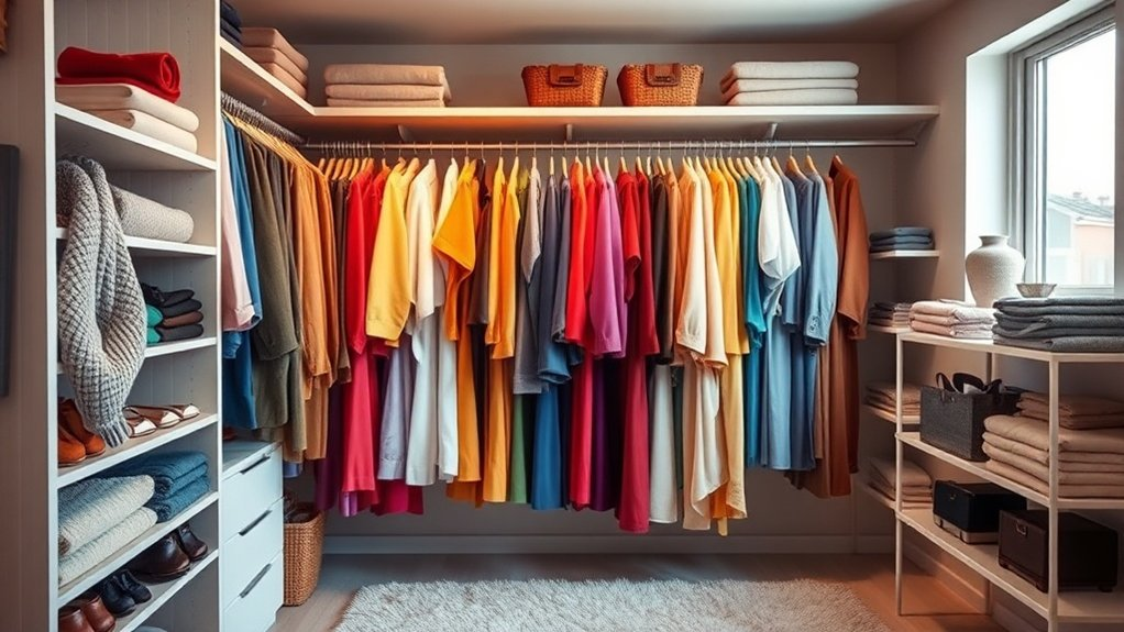 visible closet organization system