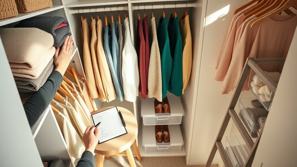 weekly closet maintenance routine