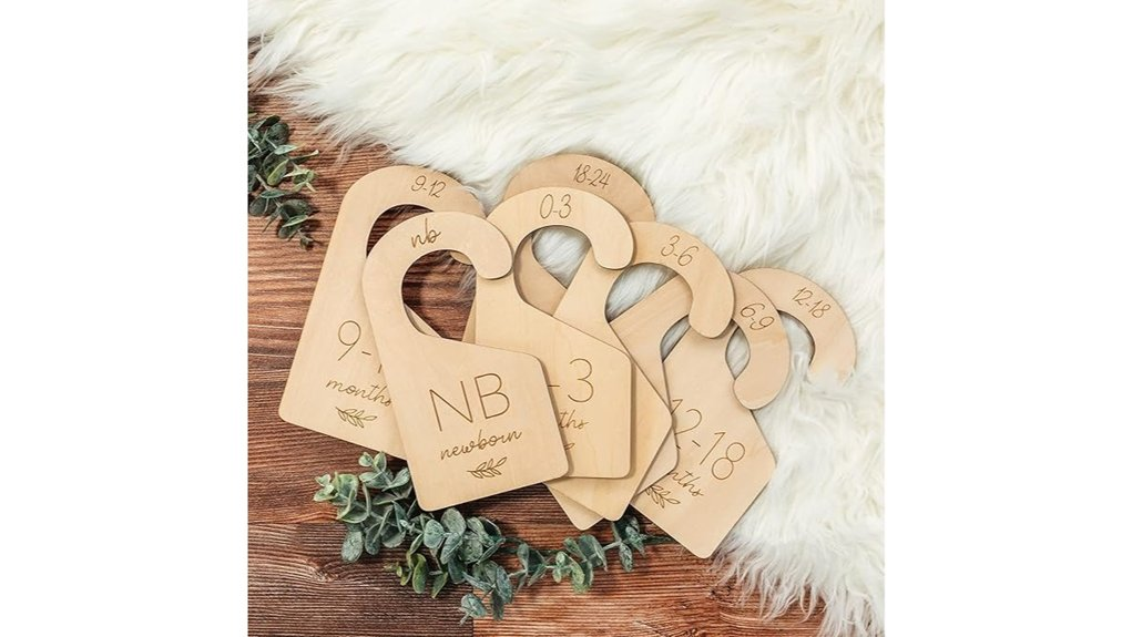 wooden closet dividers for infants
