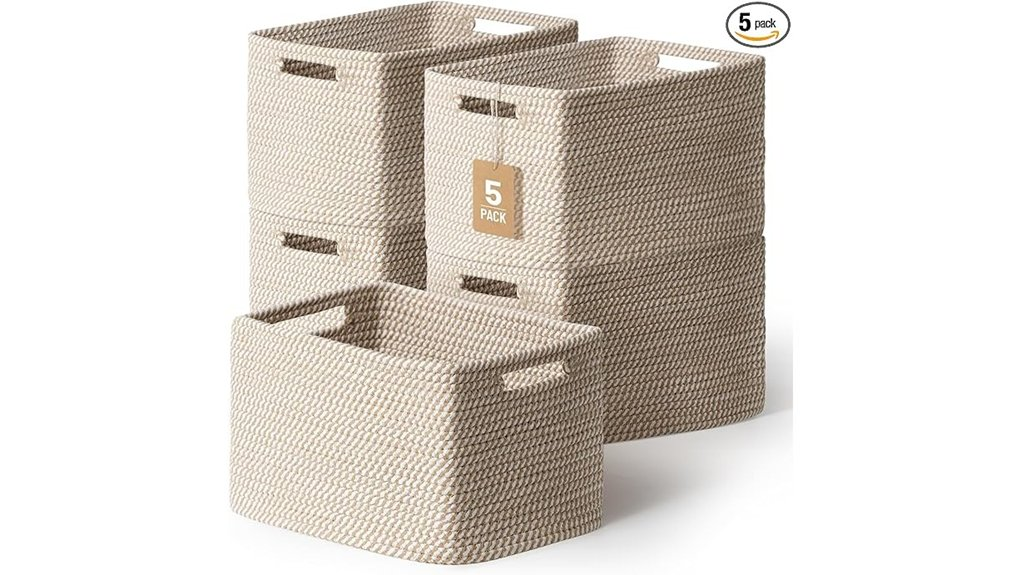 woven storage basket set