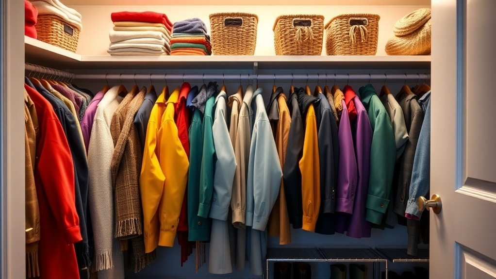 coat closet organization strategies