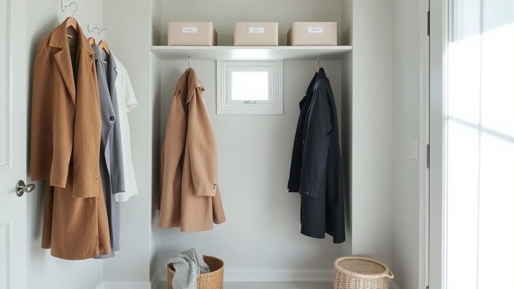 declutter for a peaceful closet