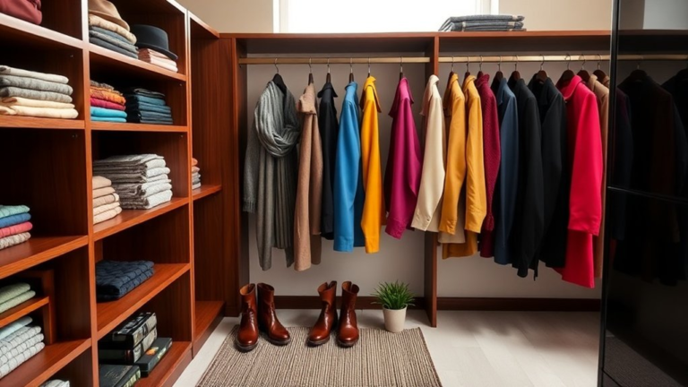 efficient apartment coat storage