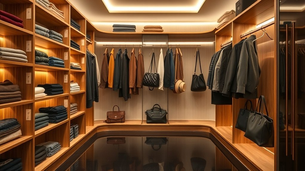 efficient coat closet organization