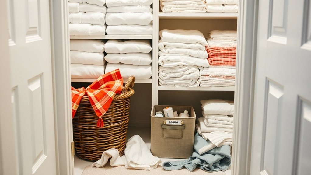 linen closet decluttering tips