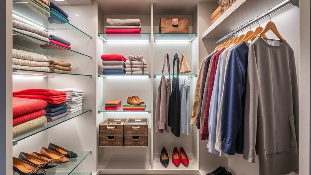 maximize closet visibility creatively