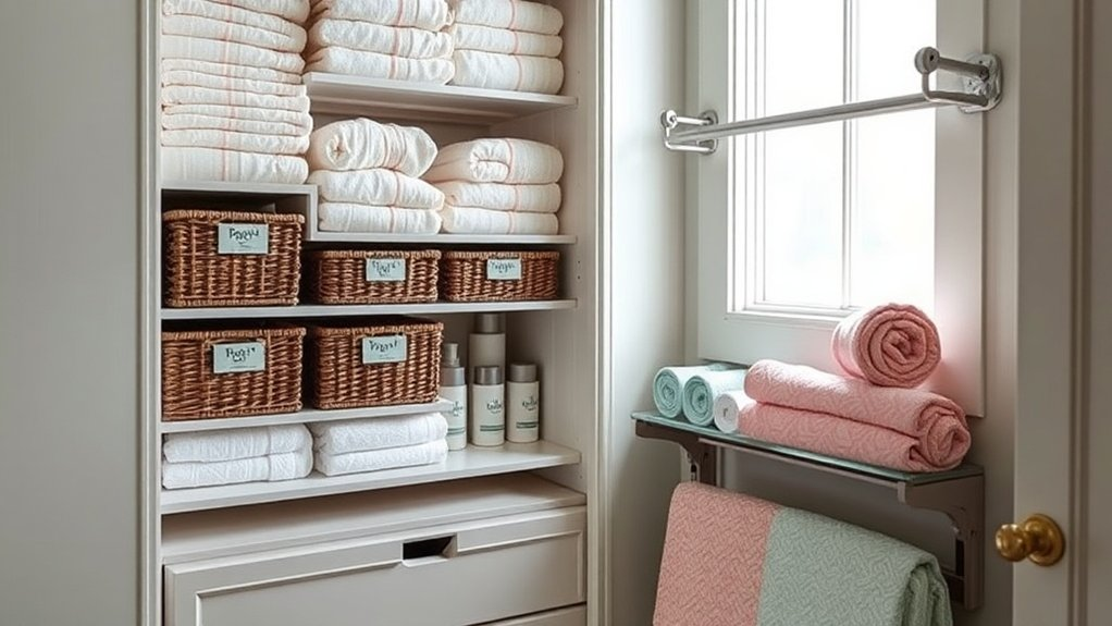 maximize narrow linen closet
