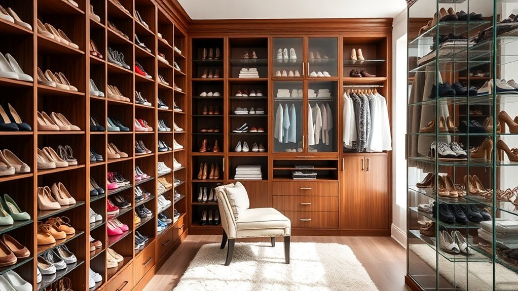 maximize shoe storage creatively