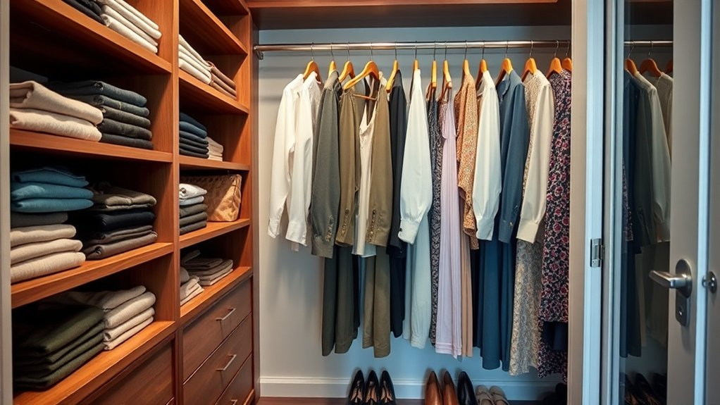 optimized organized hanging space