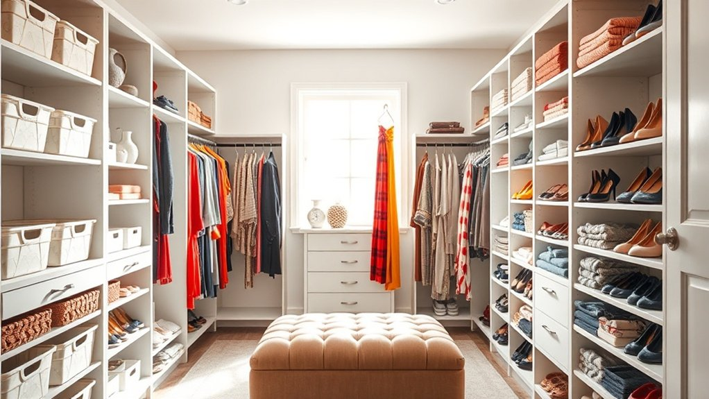 organize clothes by category