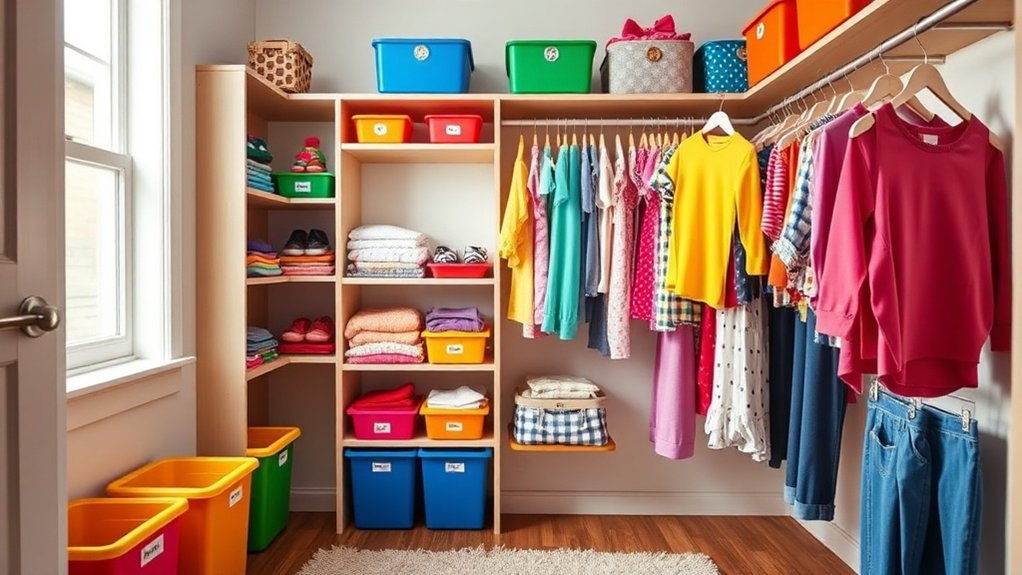 organize clothing by season