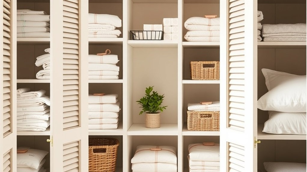 organize linens by type