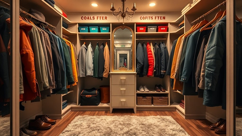 organize your coat closet