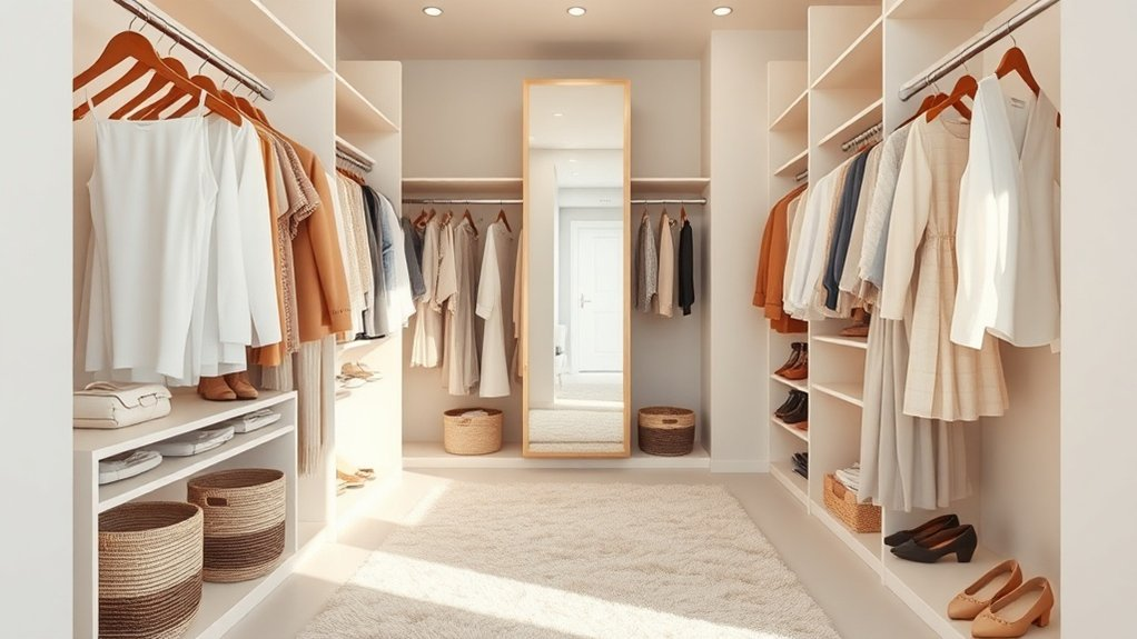 organized closet for serenity