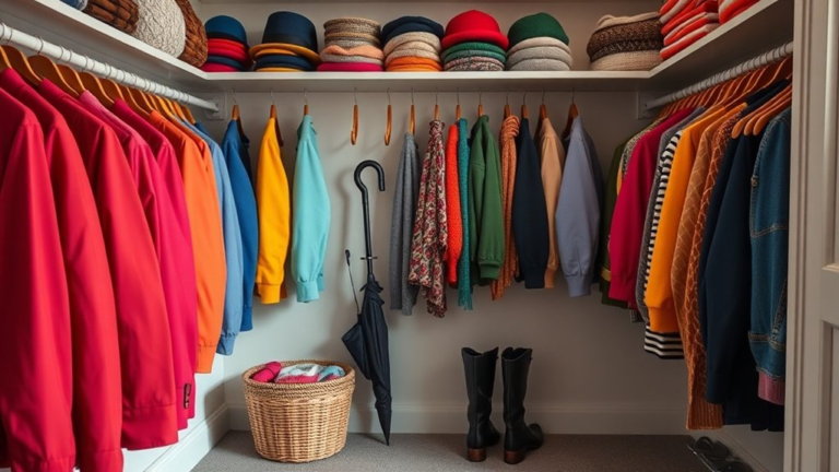 organized coat closet bliss