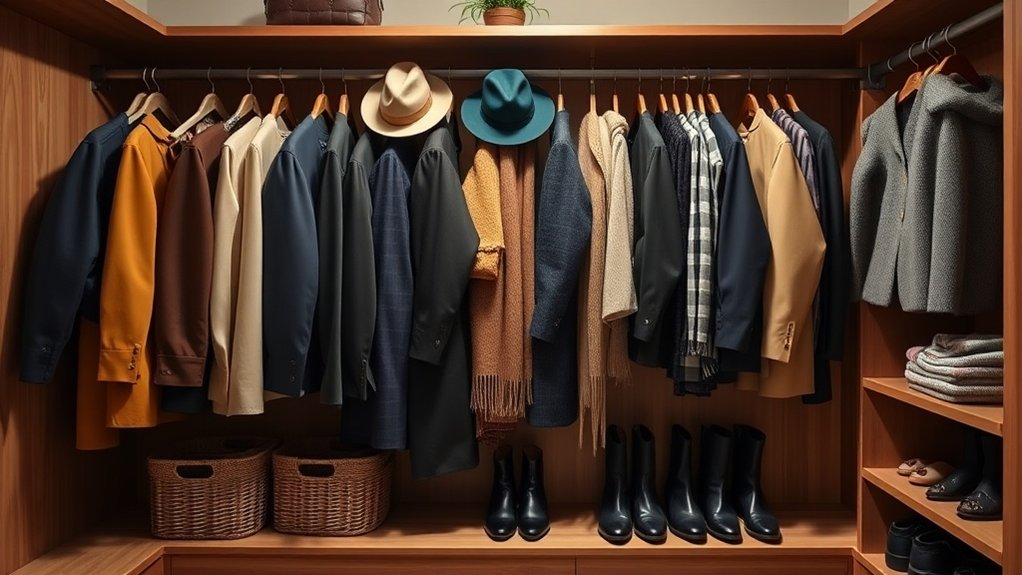 organized coat closet habits