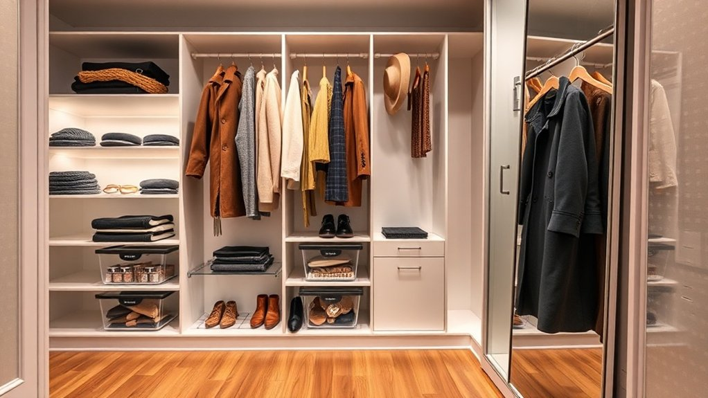 organized coat closet solutions