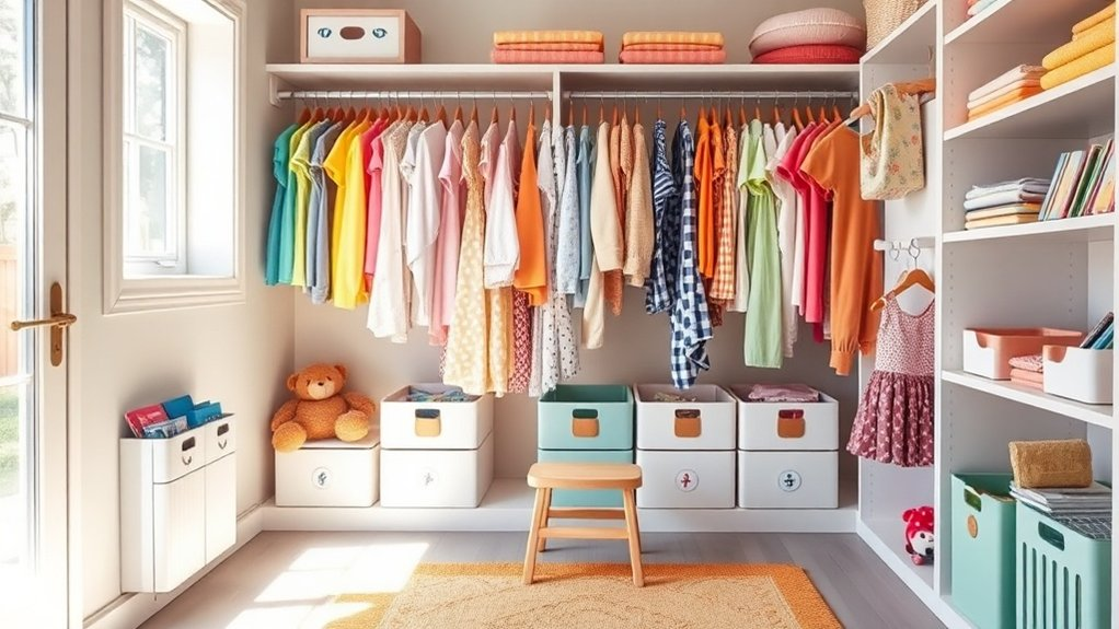 organized kids closet strategies