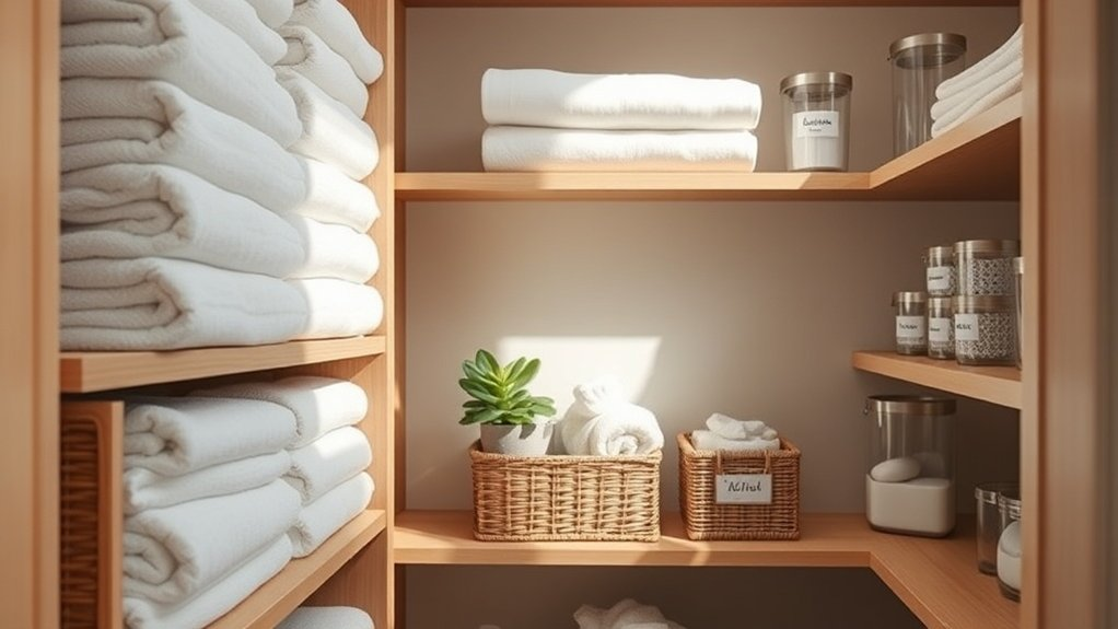 organized linen closet solutions