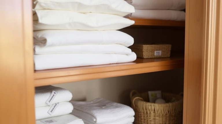 organized linen closet solutions
