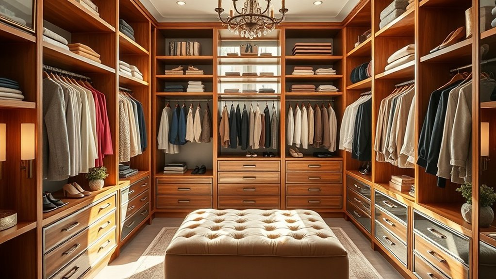personalized walk in closet design
