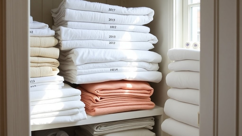 rotate linens for freshness