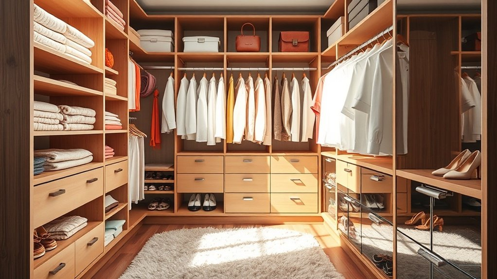 stylish and functional closet