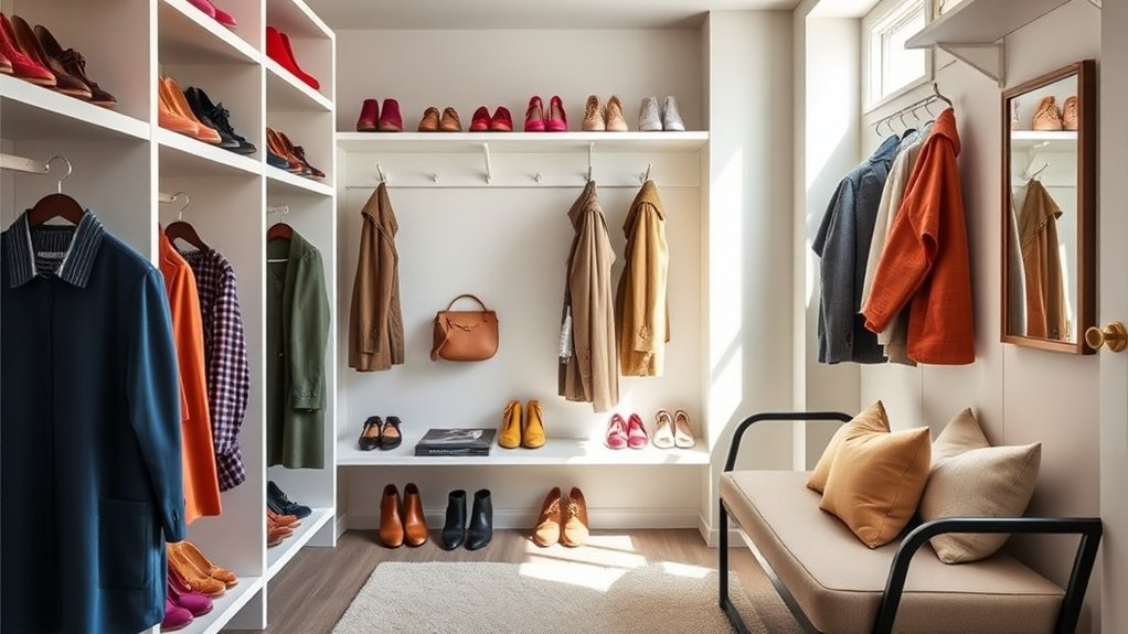 stylish and functional closet