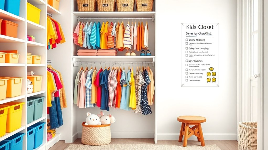 tidy closet routines checklist